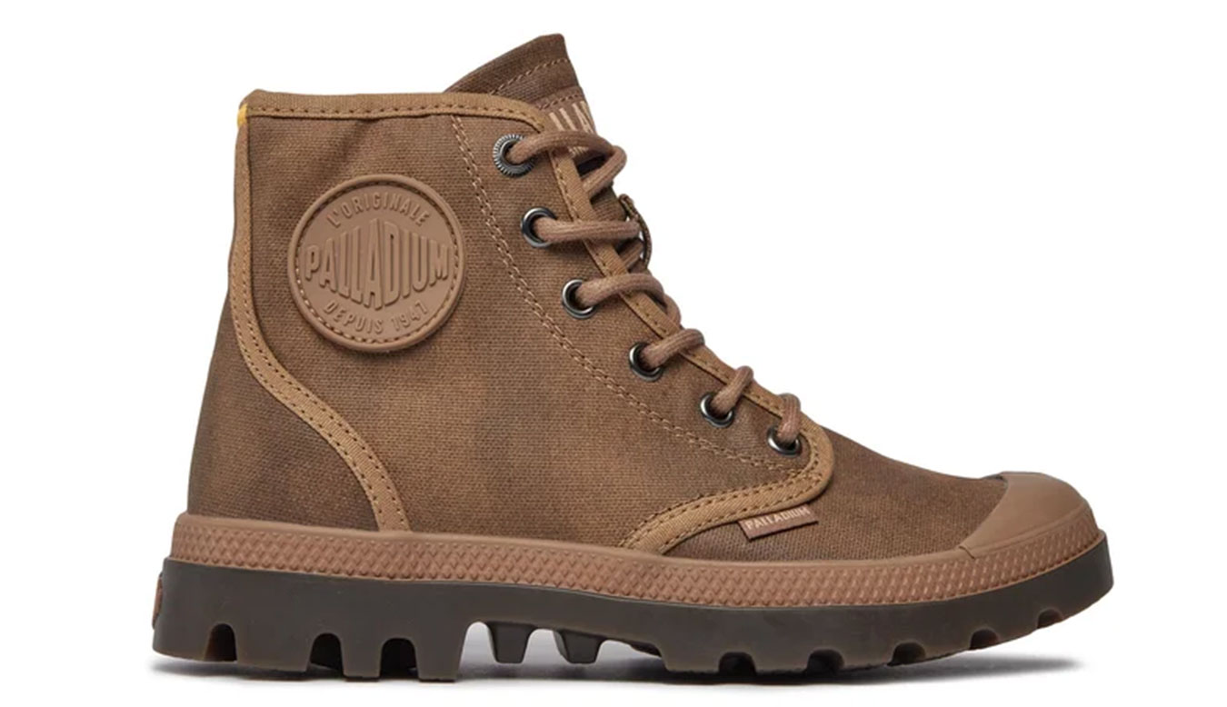 Image of Palladium Pampa Hi Wax Bone Brown FR