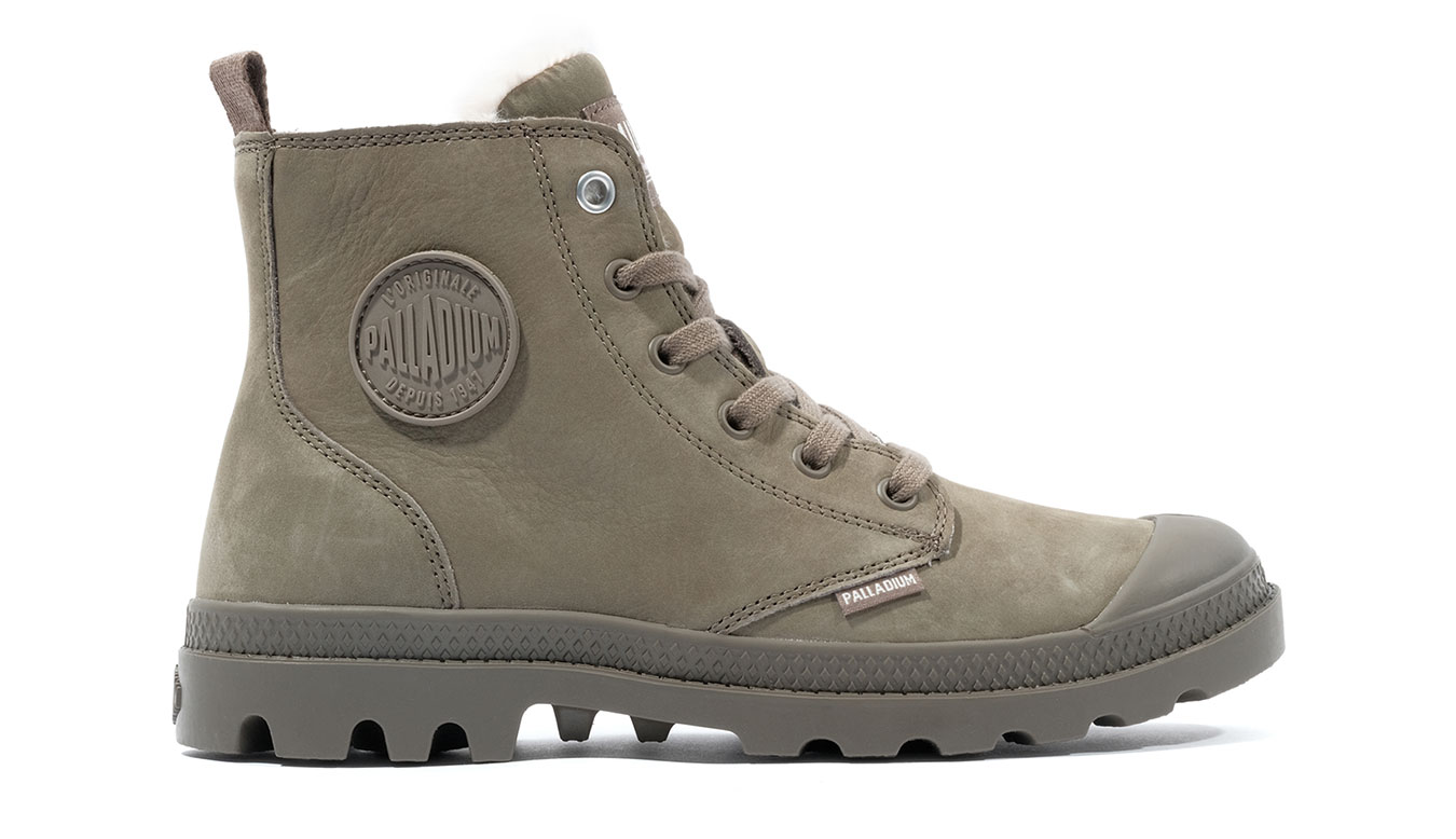 Image of Palladium Pampa Hi Zip WL Dusky Green FR