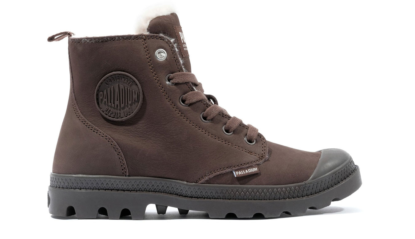 Image of Palladium Pampa Hi Zip Wl Dark Cocoa US