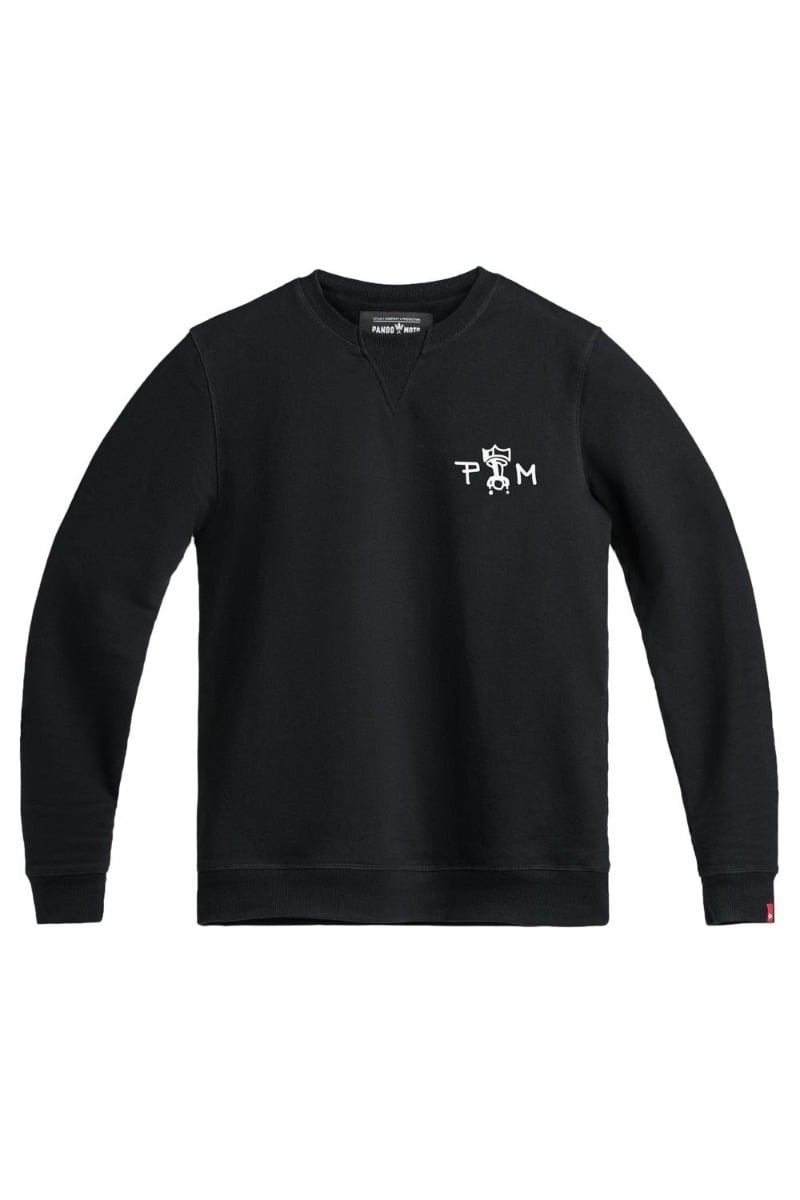Image of Pando Moto John Tiger 01 Sweater Black Größe S