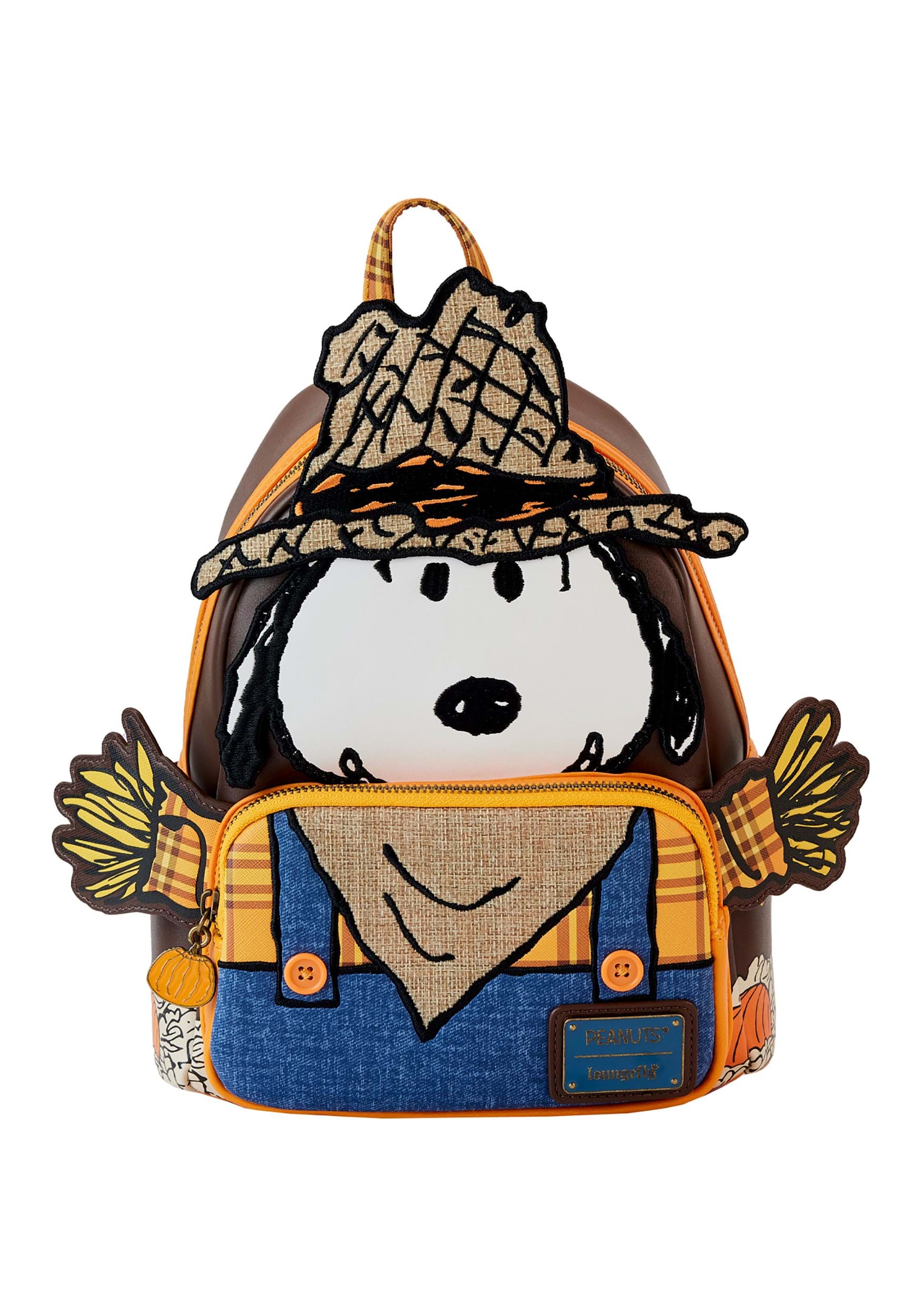 Image of Peanuts Snoopy Scarecrow Mini Backpack by Loungefly ID LFPNBK0027-ST