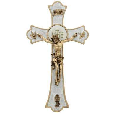 Image of Pearl & Gold Holy Mass Crucifix