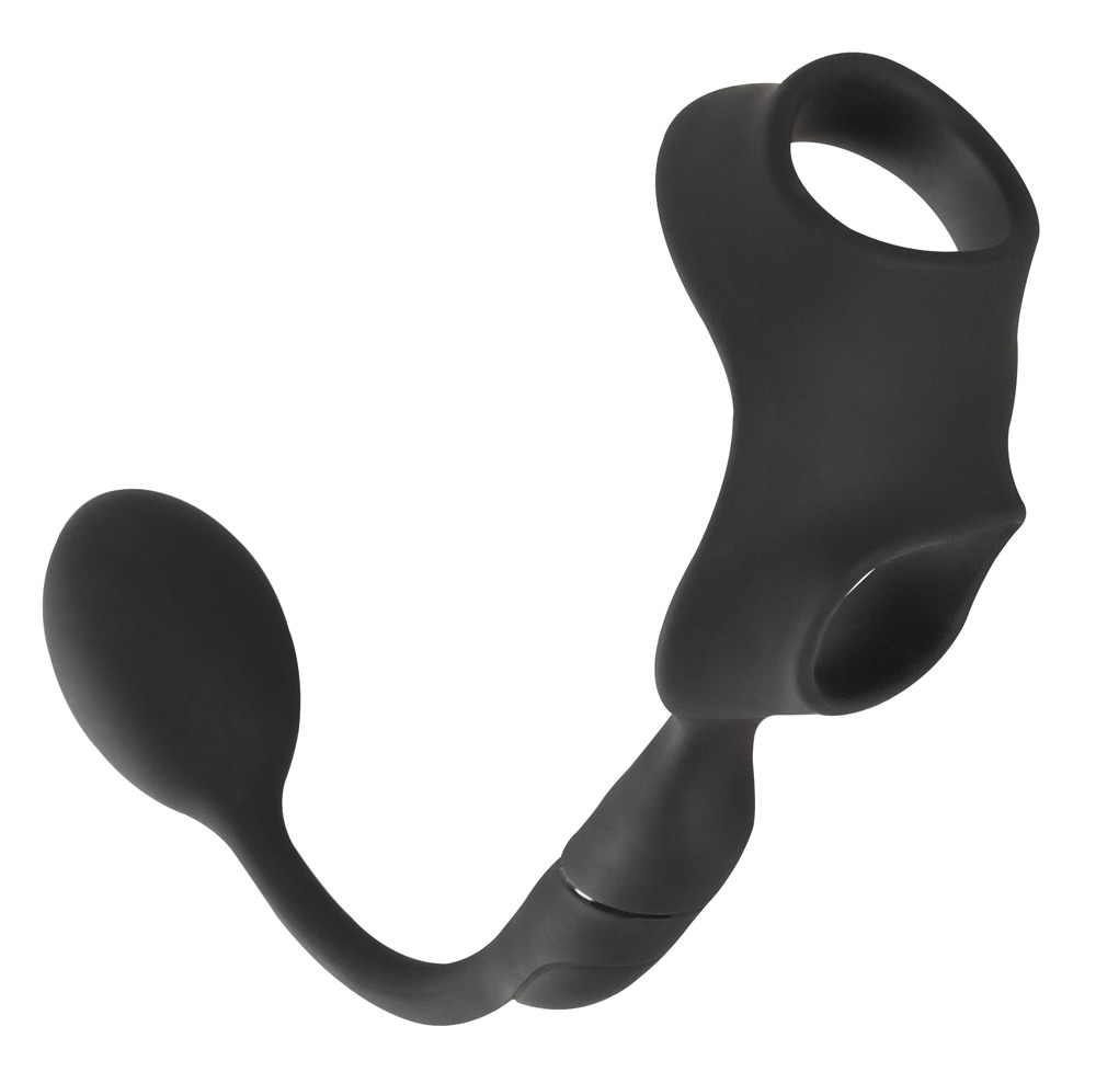 Image of Penis-/Hodenring „Cock Ring with RC Butt Plug“ mit Vibro-Analplug kabellose Fernbedienung ID 05507280000