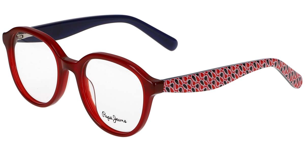 Image of Pepe Jeans PJ4084 241 45 Czerwone Męskie Okulary Korekcyjne PL