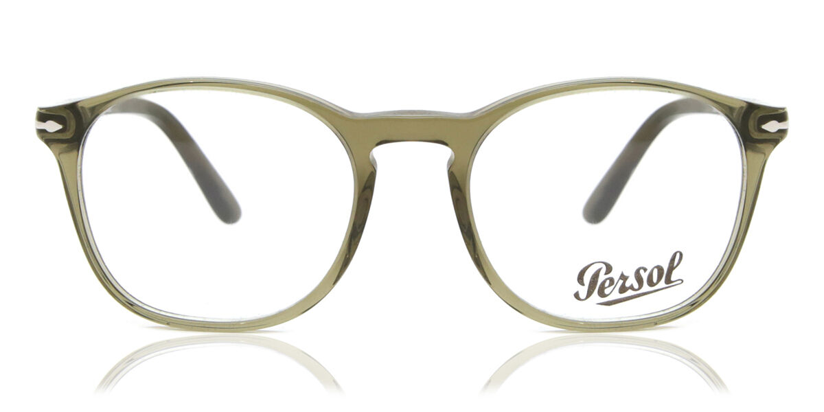 Image of Persol PO3007V 1142 Óculos de Grau Verdes Masculino BRLPT