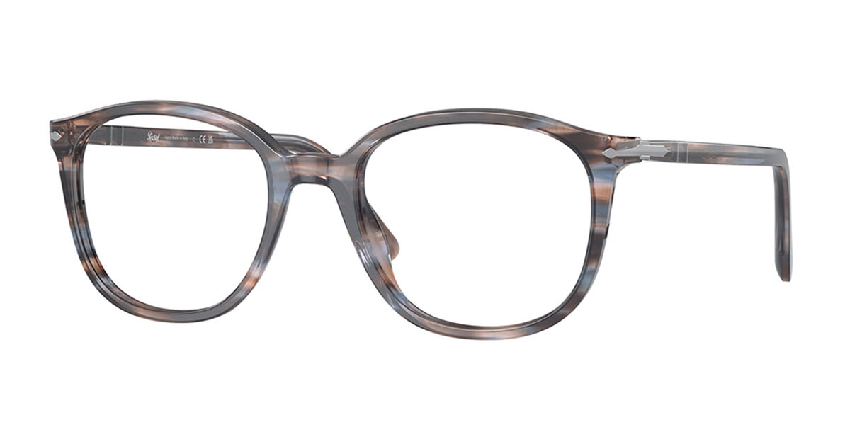 Image of Persol PO3317V 1155 Óculos de Grau Azuis Masculino BRLPT