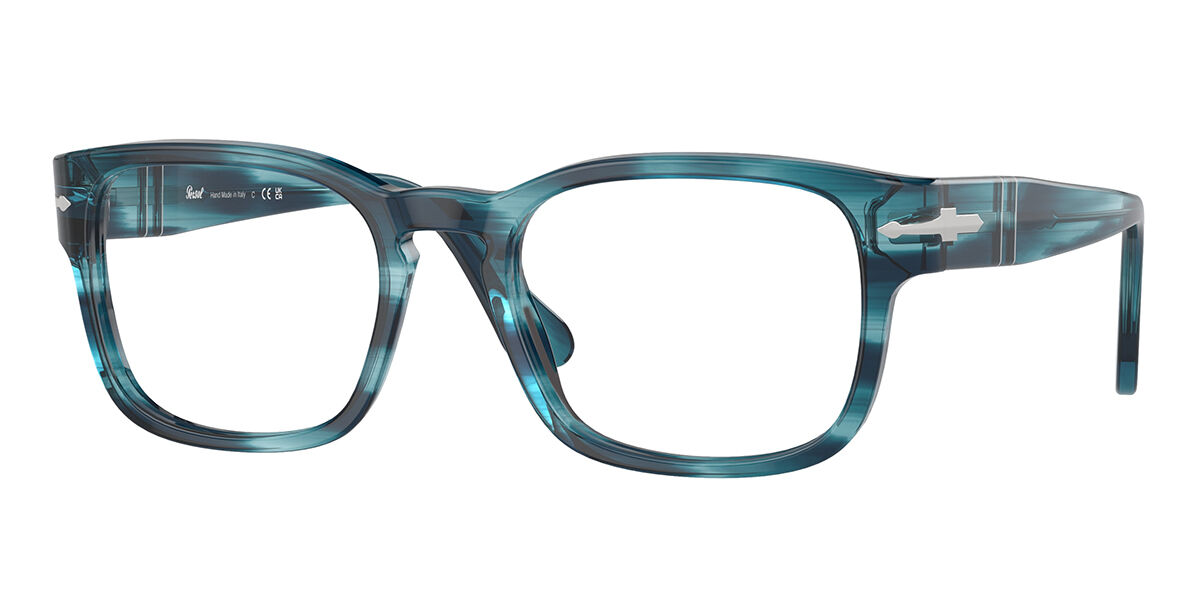 Image of Persol PO3334V 1193 Óculos de Grau Azuis Masculino BRLPT