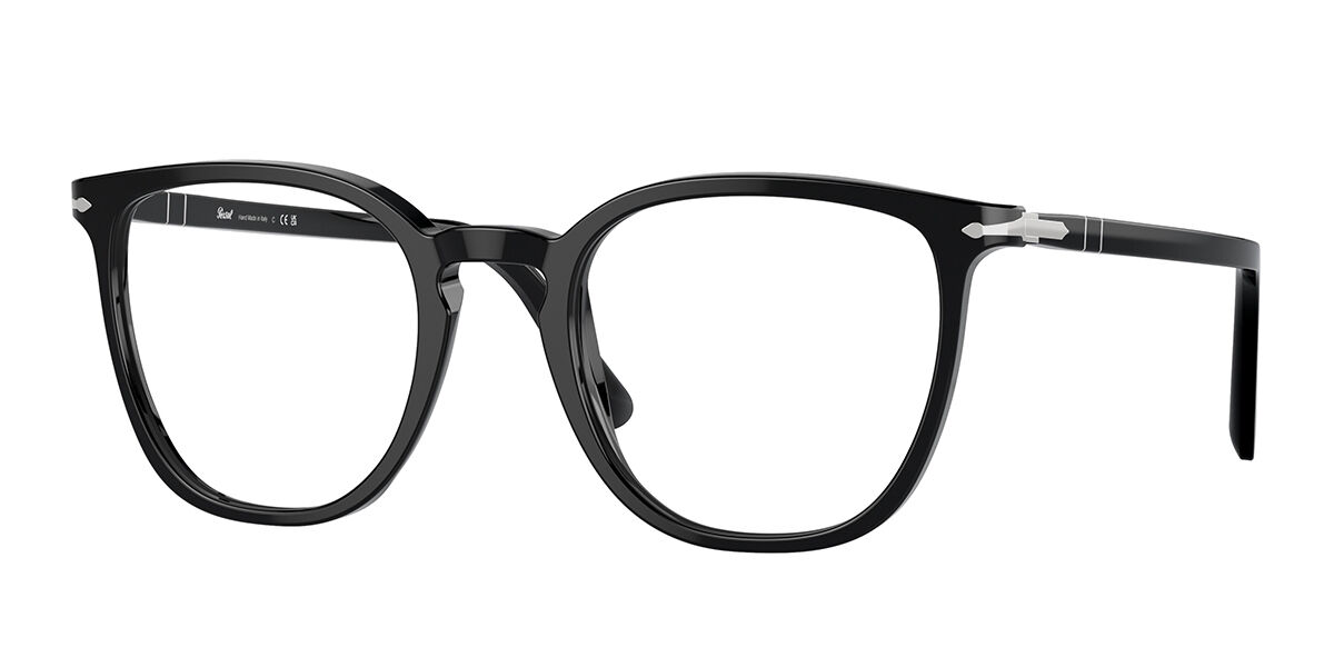 Image of Persol PO3338V 95 Óculos de Grau Pretos Masculino BRLPT