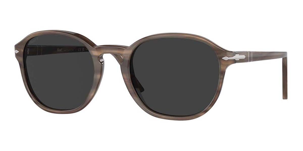 Image of Persol PO3343S Polarized 120848 53 Lunettes De Soleil Homme Marrons FR