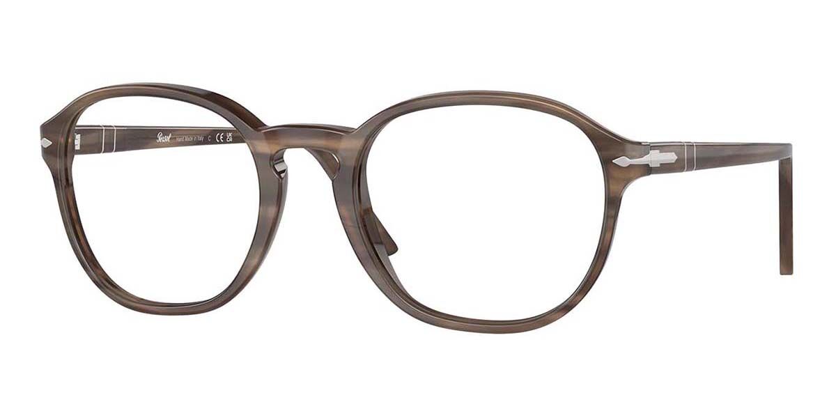 Image of Persol PO3343V 1208 Óculos de Grau Marrons Masculino PRT