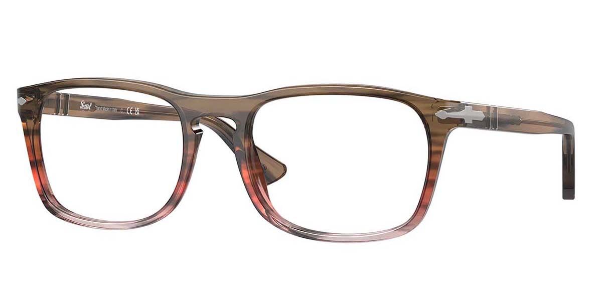 Image of Persol PO3344V 1206 52 Brązowe Męskie Okulary Korekcyjne PL