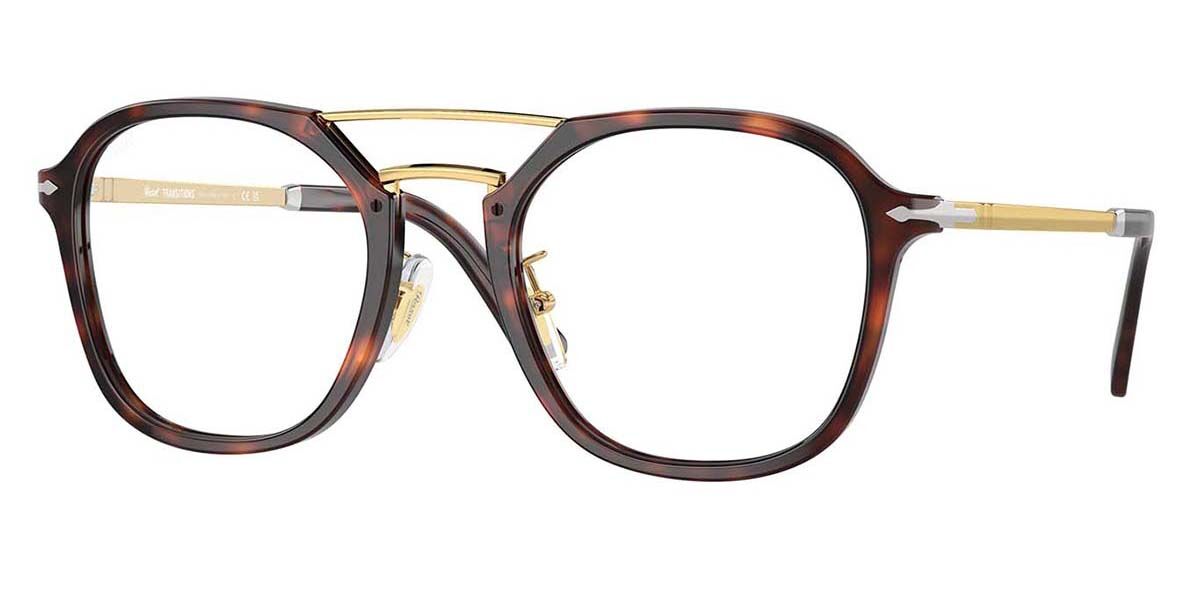 Image of Persol PO3352S 24/GG Óculos de Grau Tortoiseshell Masculino BRLPT