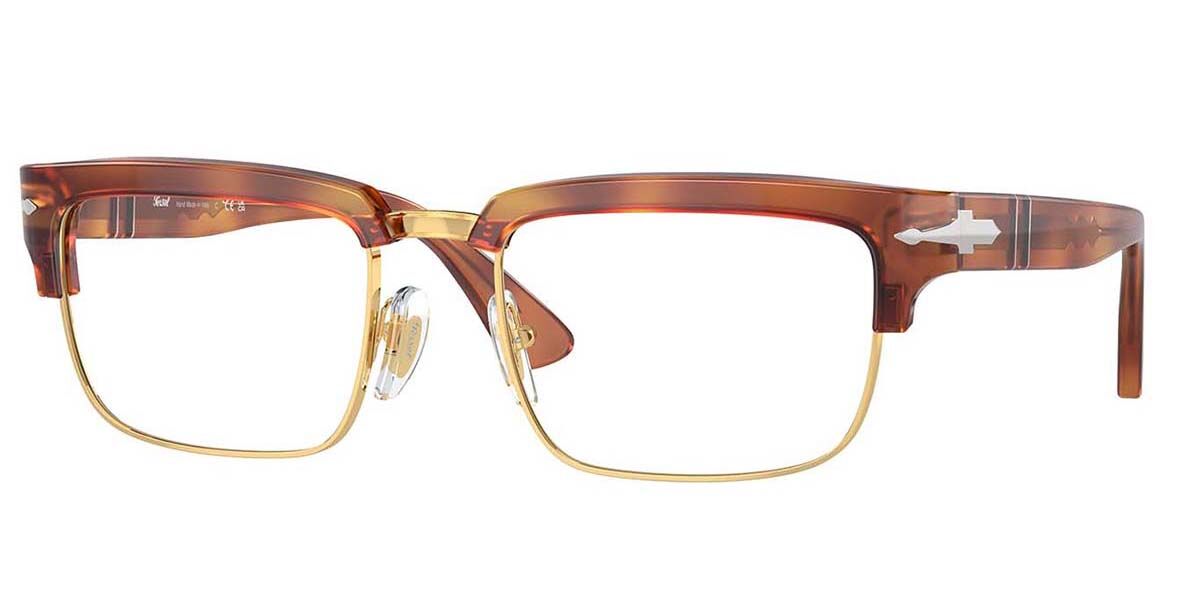 Image of Persol PO3354V 96 52 Brązowe Męskie Okulary Korekcyjne PL