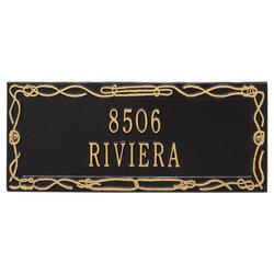 Image of Personalized 2 Line Sailor's Knot Address Plaque