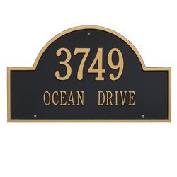 Image of Personalized Arch Estate Address Plaque - 2 Line