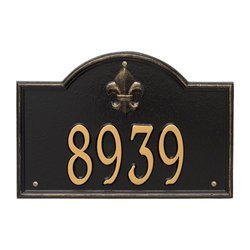 Image of Personalized Bayou Vista Address Plaque - 1 Line
