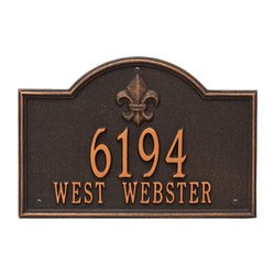 Image of Personalized Bayou Vista Address Plaque - 2 Line