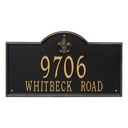 Image of Personalized Bayou Vista Large Address Plaque - 2 Line