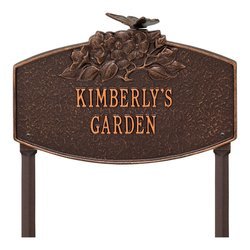 Image of Personalized Butterfly Blossom Garden Lawn Plaque