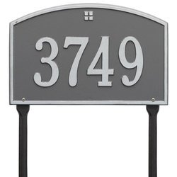 Image of Personalized Cape Charles Lawn Address Plaque - 1 Line