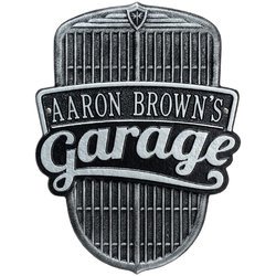Image of Personalized Car Grille Garage Plaque