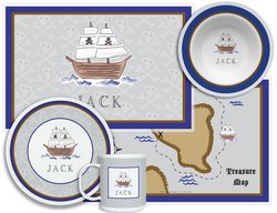 Image of Personalized Childrens Ahoy Matey 4 Piece Table Set