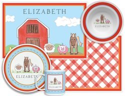 Image of Personalized Childrens Down On The Farm 4 Piece Table Set