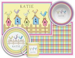 Image of Personalized Childrens For The Birds 4 Piece Table Set