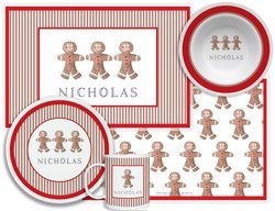 Image of Personalized Childrens Gingerbread 4 Piece Table Set