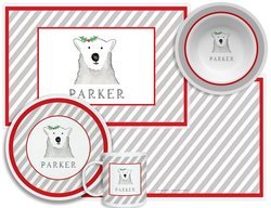 Image of Personalized Childrens Polar Bear 4 Piece Table Set