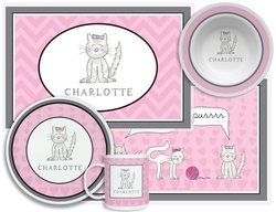 Image of Personalized Childrens Purrfect 4 Piece Table Set