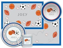 Image of Personalized Childrens Sports Fan 4 Piece Table Set