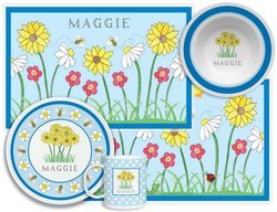 Image of Personalized Childrens Wildflowers 4 Piece Table Set