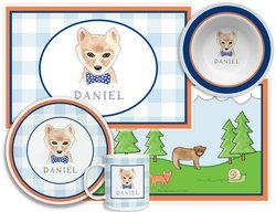 Image of Personalized Childrens Woodsy Fox 4 Piece Table Set