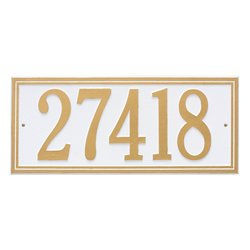 Image of Personalized Double Line Large Address Plaque - 1 Line