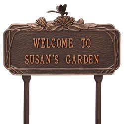 Image of Personalized Dragonfly Garden Lawn Plaque
