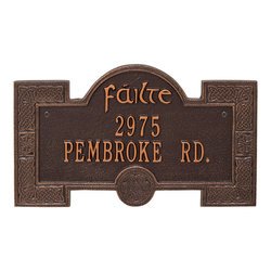 Image of Personalized Failte Address Plaque
