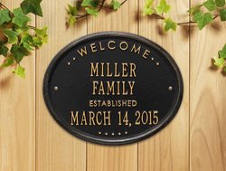 Image of Personalized Family Established Plaque
