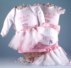 Image of Personalized Future Ballerina Baby Gift Basket
