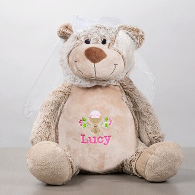 Image of Personalized Girls First Communion Buddy Bear