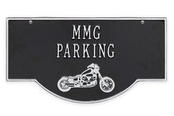 Image of Personalized Hanging Motorcycle Plaque - 2 Side