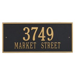 Image of Personalized Hartford Large Address Plaque - 2 Line