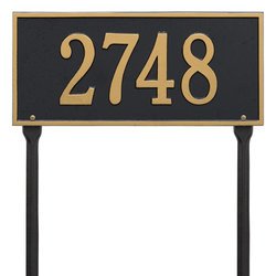 Image of Personalized Hartford Lawn Address Plaque - 1 Line