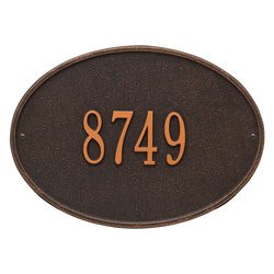 Image of Personalized Hawthorne Address Plaque - 1 Line