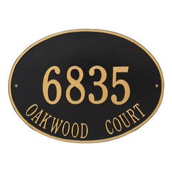 Image of Personalized Hawthorne Large Address Plaque - 2 Line