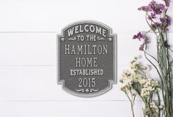 Image of Personalized Heritage Welcome Plaque