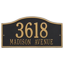 Image of Personalized Hills Large Address Plaque - 2 Line
