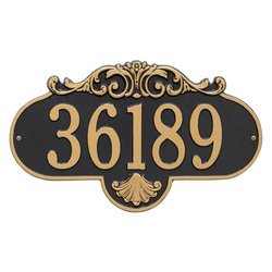 Image of Personalized Large Rochelle Address Plaque - 1 Line
