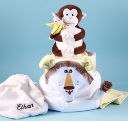 Image of Personalized Lion King Diaper Cake