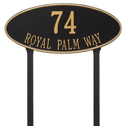 Image of Personalized Madison Large Lawn Address Plaque - 2 Line